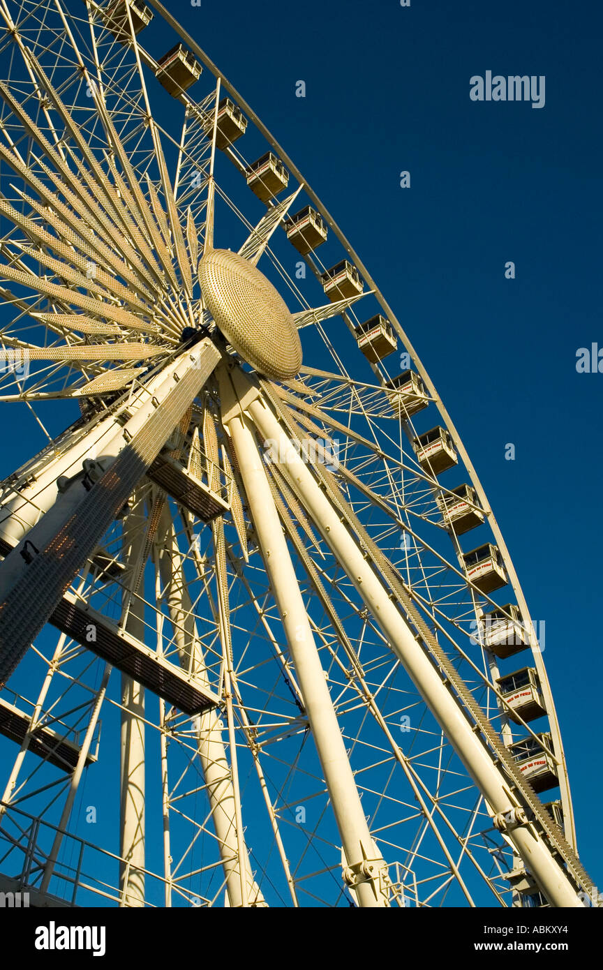 Ruota panoramica Ferris in Exchange Square, Manchester, Inghilterra, Regno Unito Foto Stock