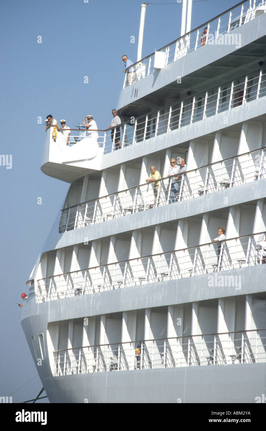 Mondo top premiata linea di Silversea navi crociera di lusso hanno tutte spettacolari suite di verande Foto Stock