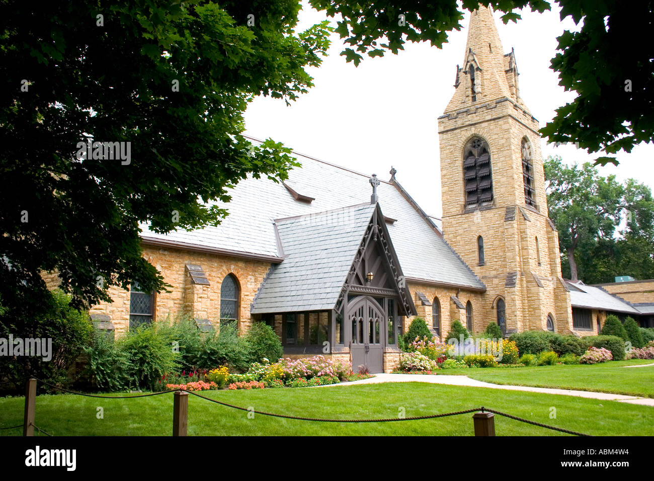 San Clemente episcopale della chiesa costruita nel 1895 immessi sul Registro Nazionale dei Luoghi Storici. St Paul Minnesota MN USA Foto Stock