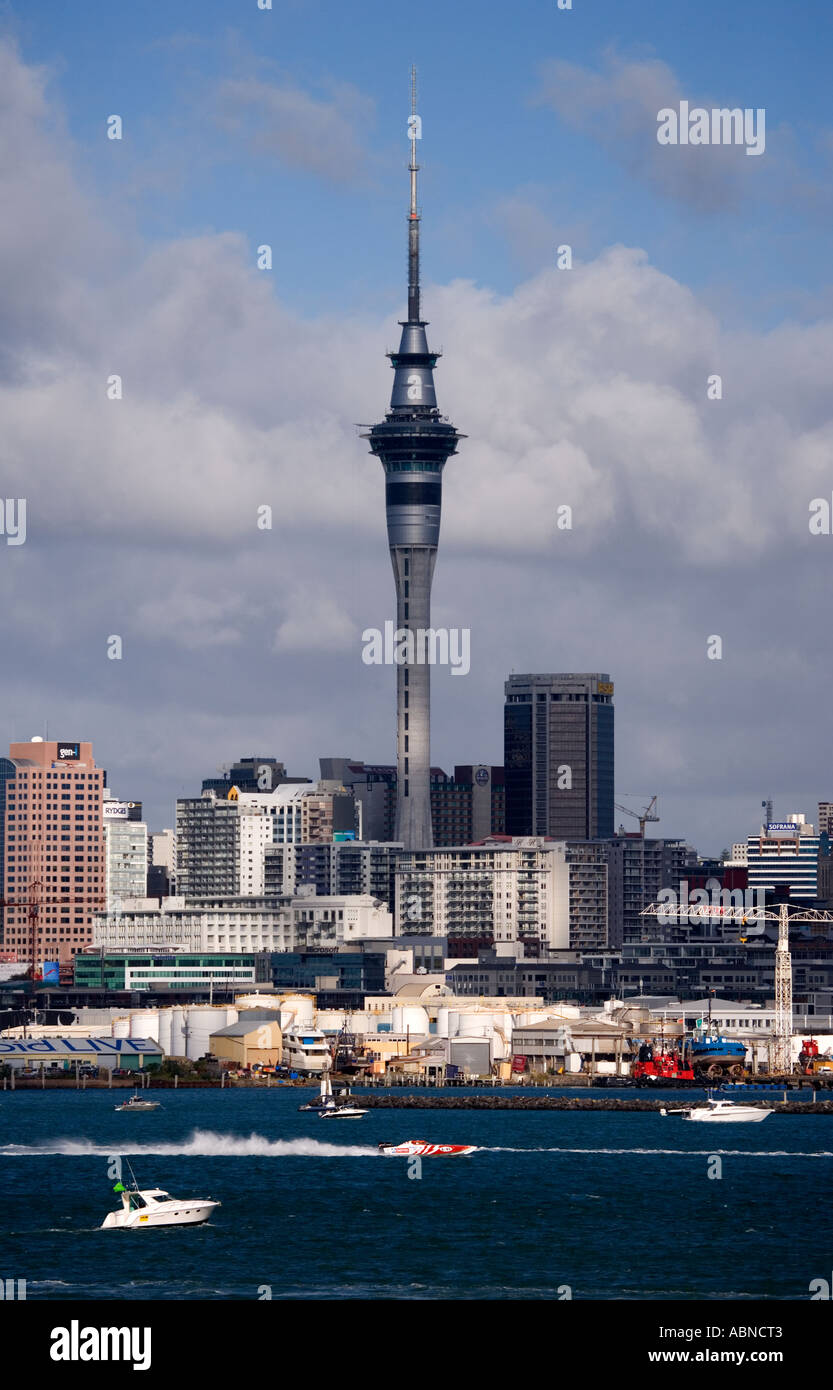 Powerboat Auckland Nuova Zelanda Foto Stock