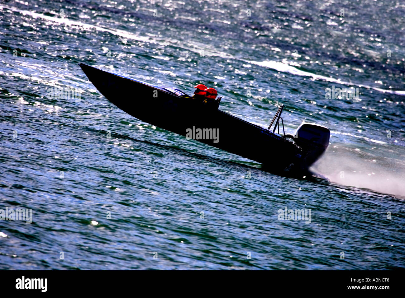 Powerboat Auckland Nuova Zelanda Foto Stock