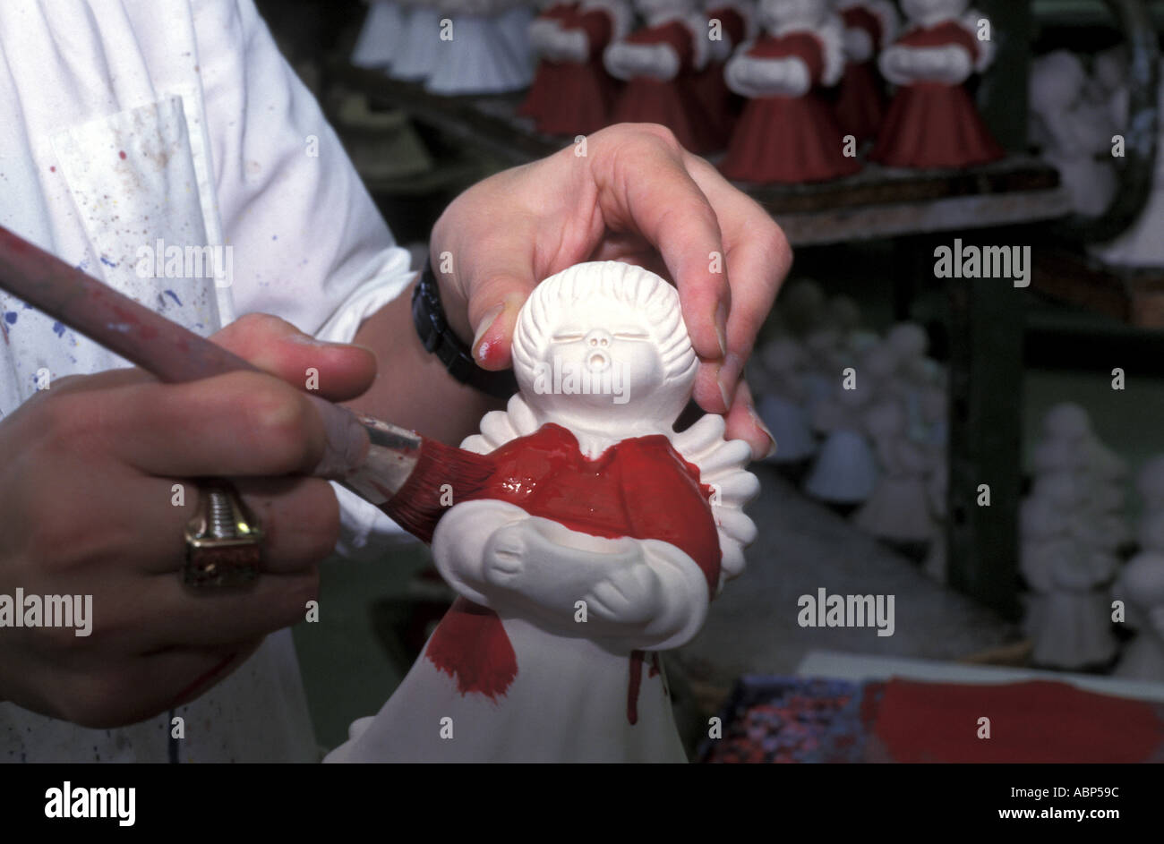 Decorazione della ceramica angeli Foto Stock