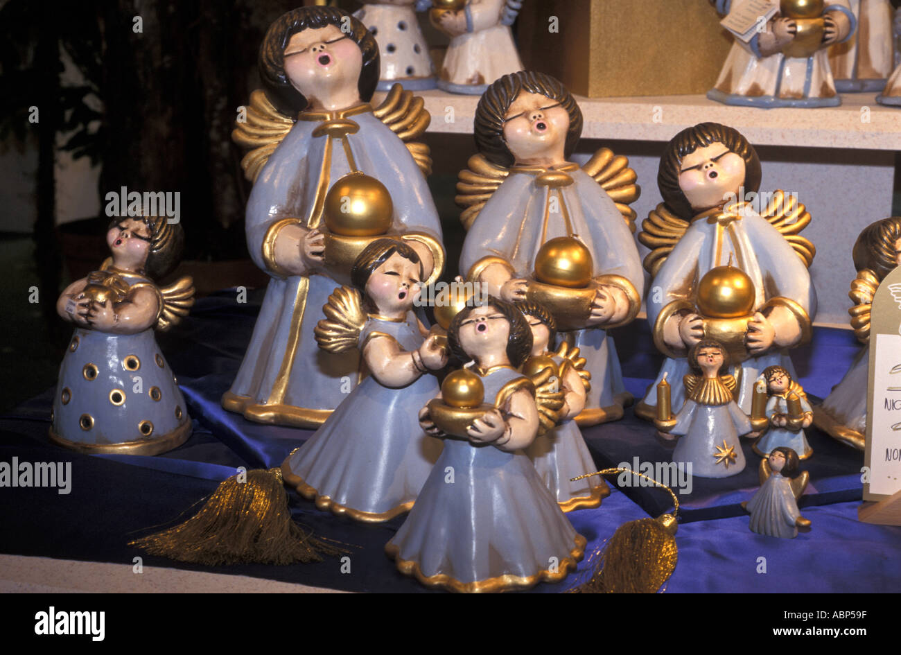 Angeli di ceramica Foto Stock
