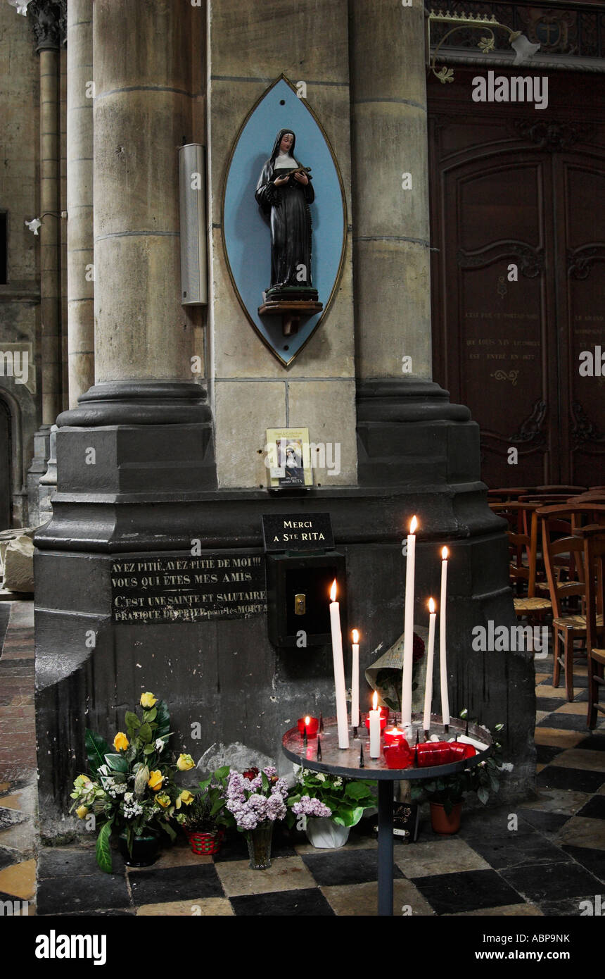 St Rita, st omer cattedrale, Francia Foto Stock