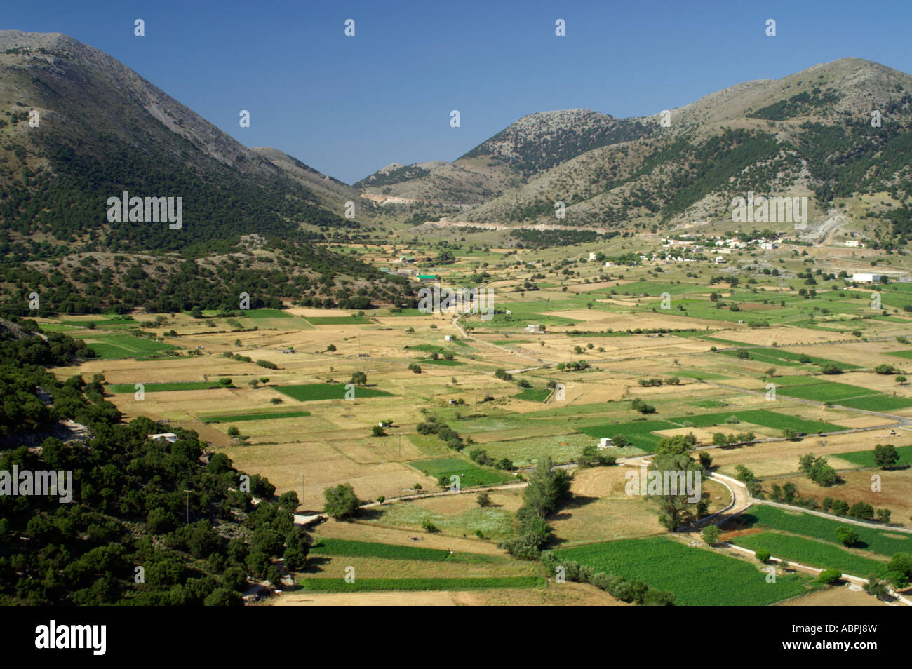 Pianura Askifou Creta Foto Stock
