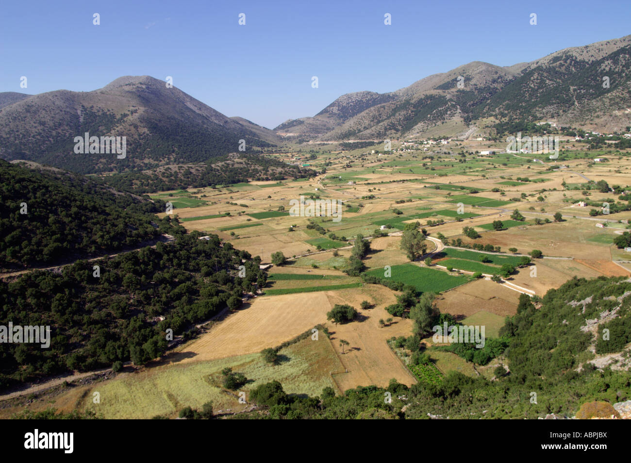 Pianura Askifou Creta Foto Stock