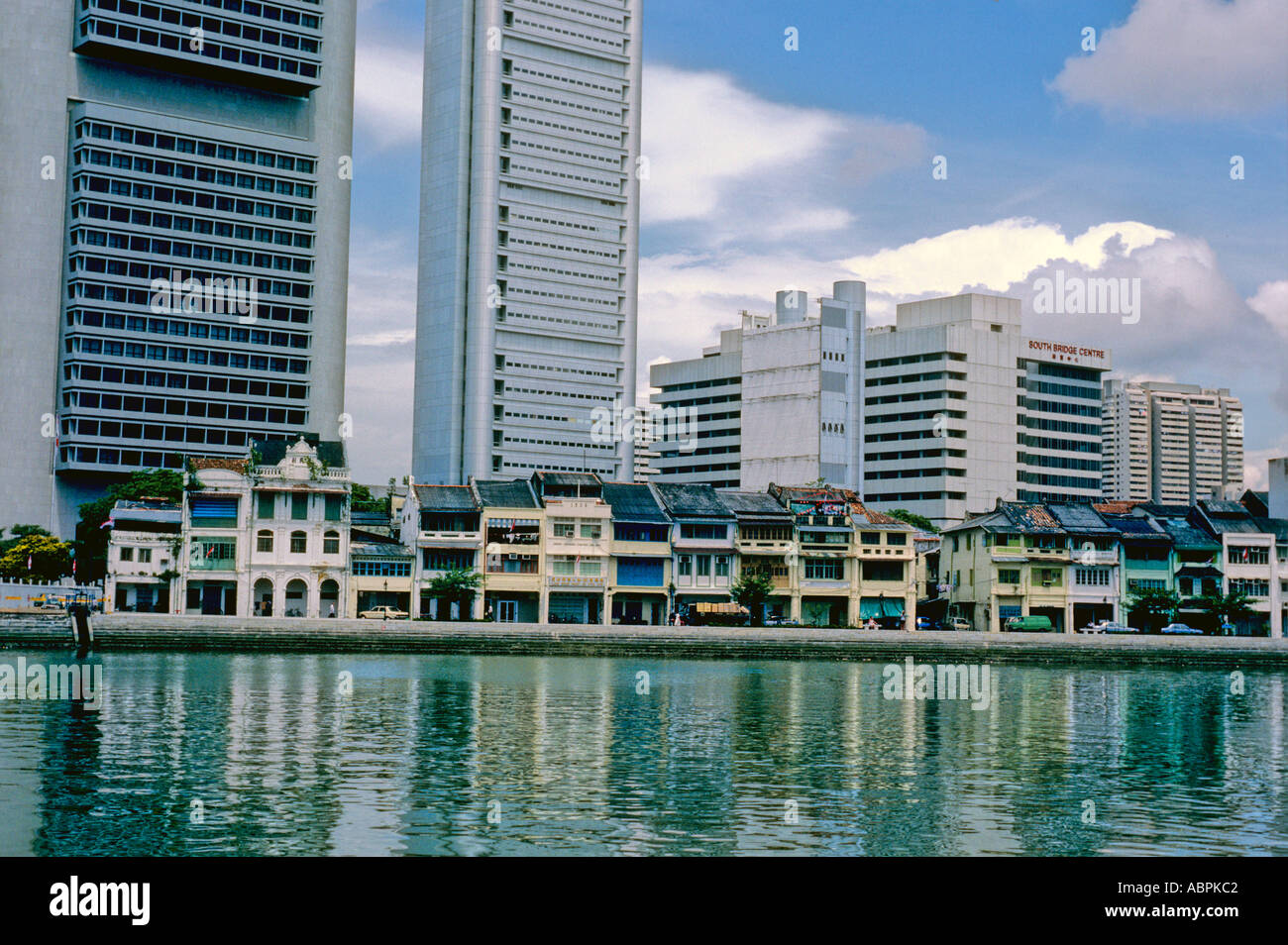 Centro storico di Singapore. Foto scattata a circa 1988 Foto Stock