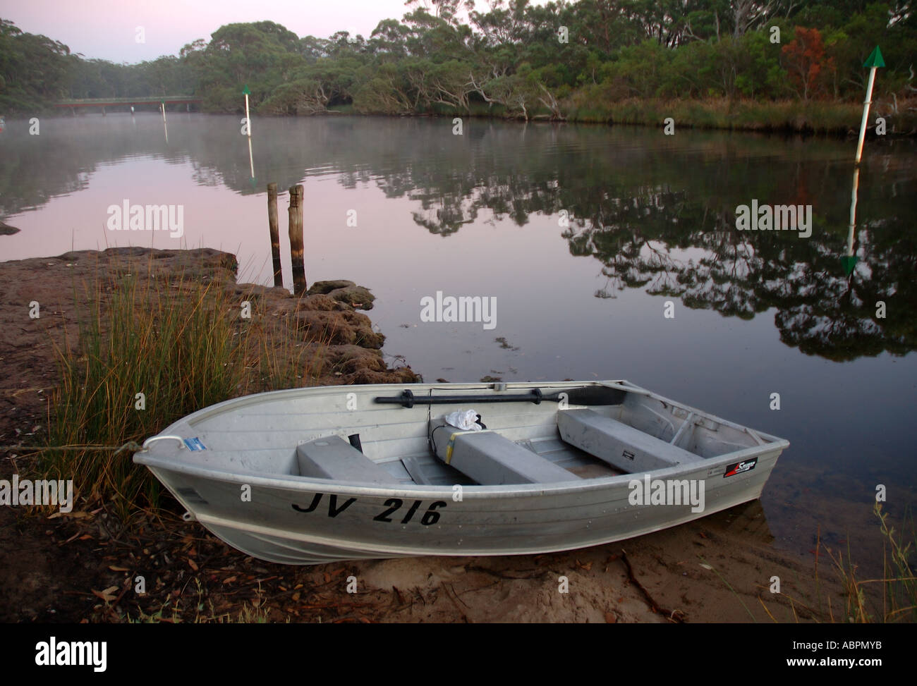 Tranquilla ad alba a ingresso di Wilson Danimarca occidentale del Sud Australia n. PR Foto Stock