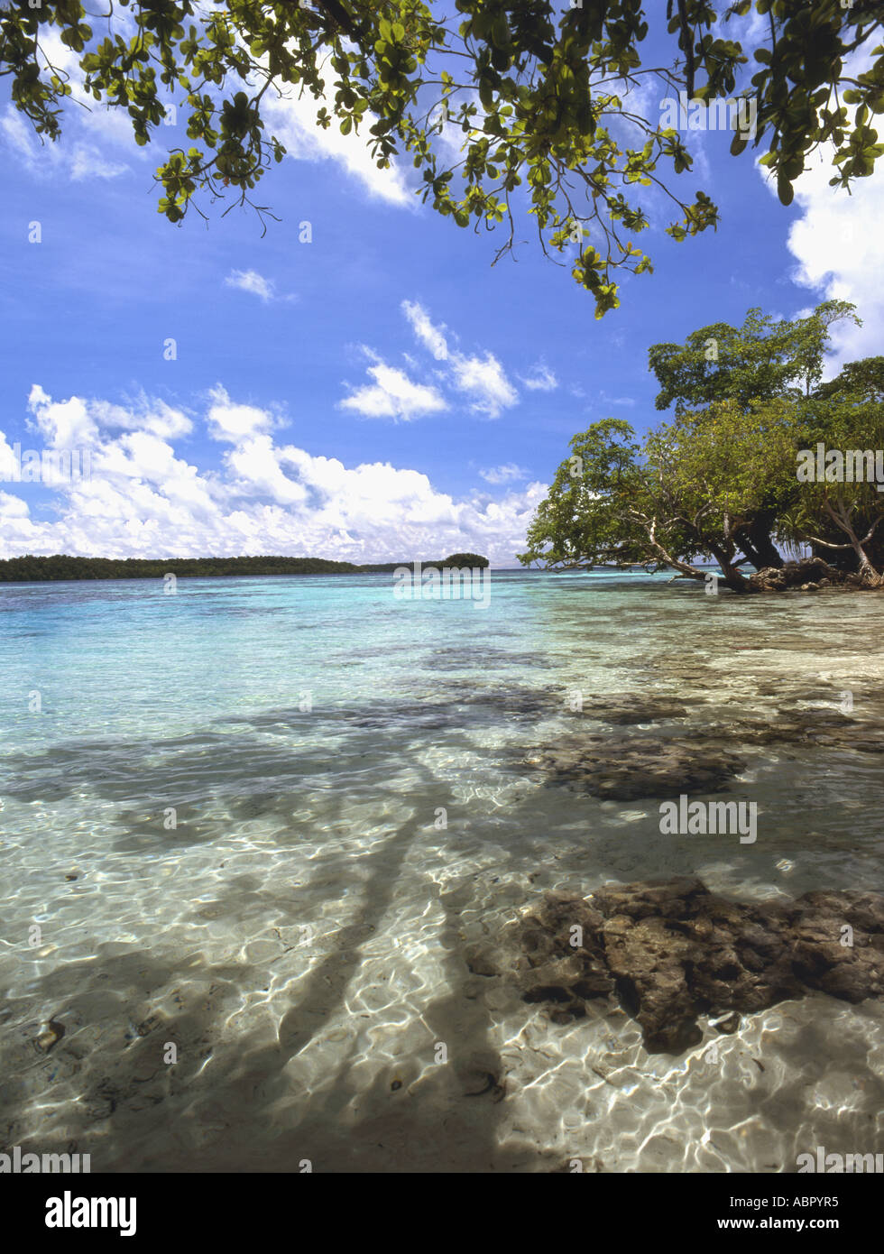 Laguna, Isole Salomone Foto Stock