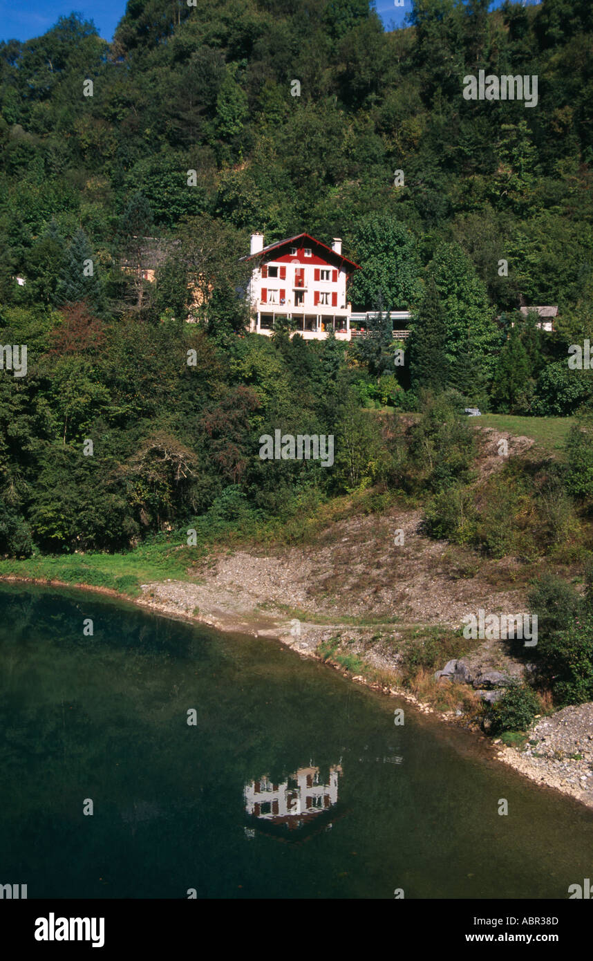 Sulla strada per la Gorges de Kakouetta nel Paese Basco Foto Stock