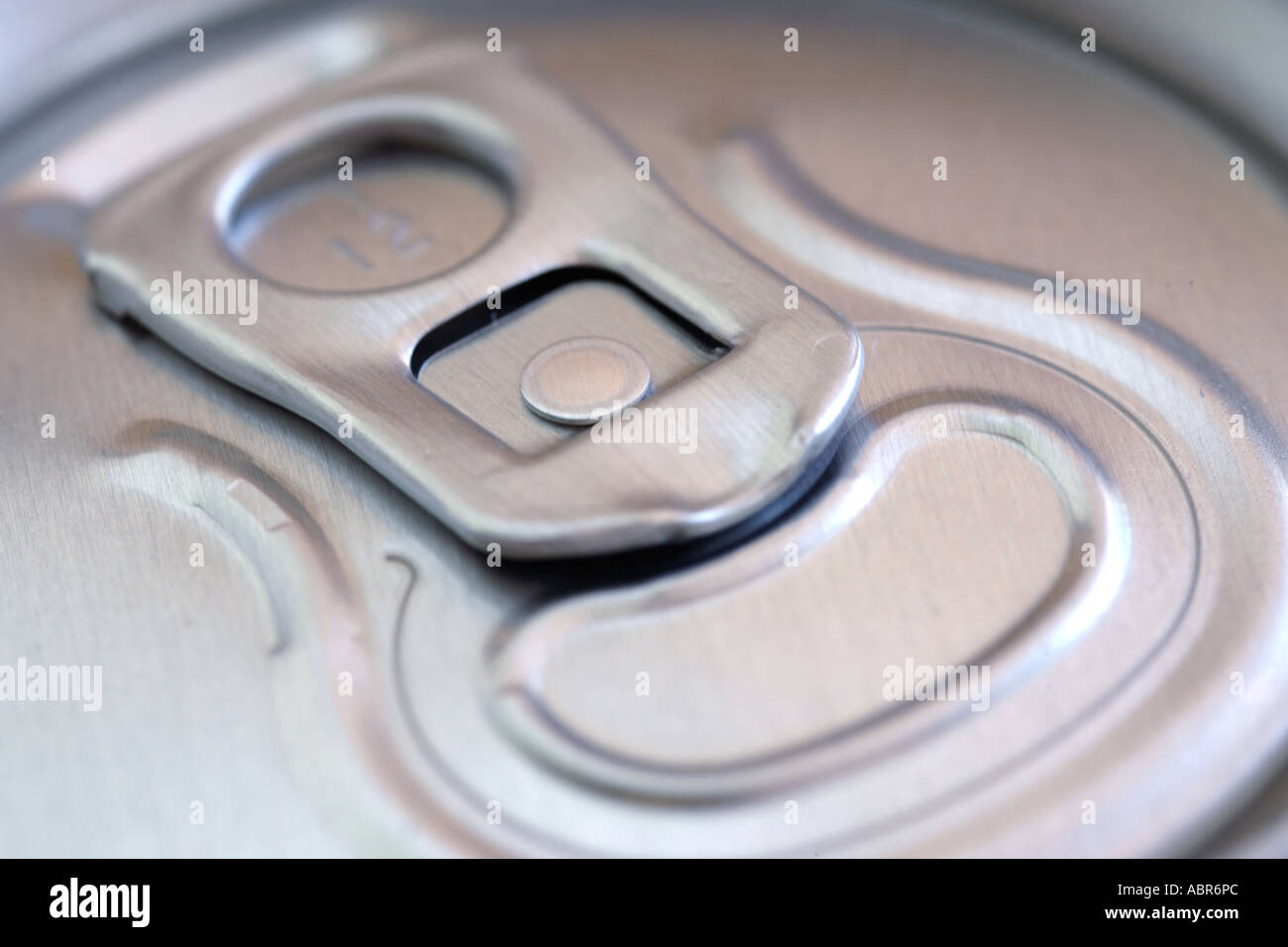 In prossimità della parte superiore della soda può Foto Stock