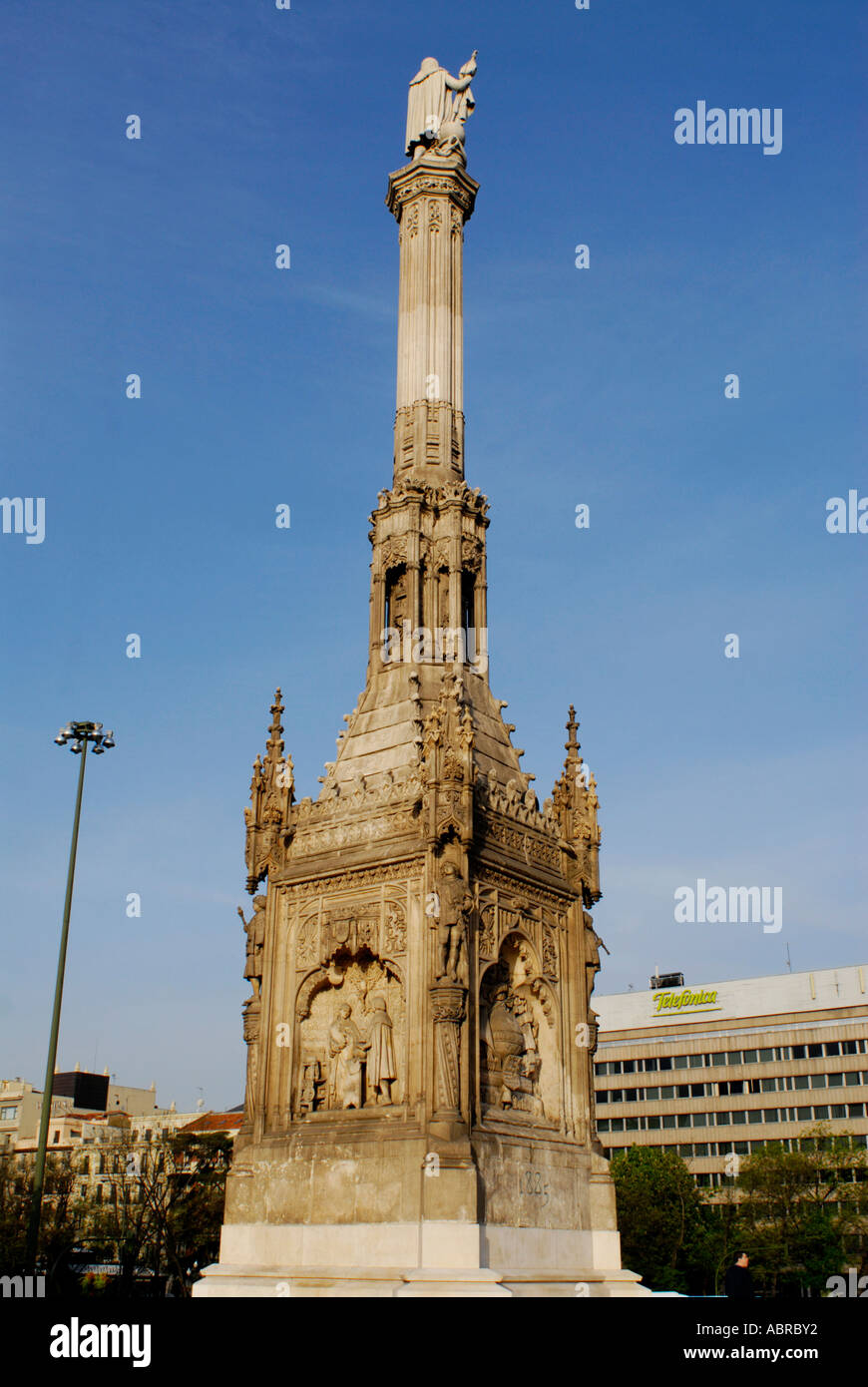 Plaza Colon a Madrid, Spagna Foto Stock