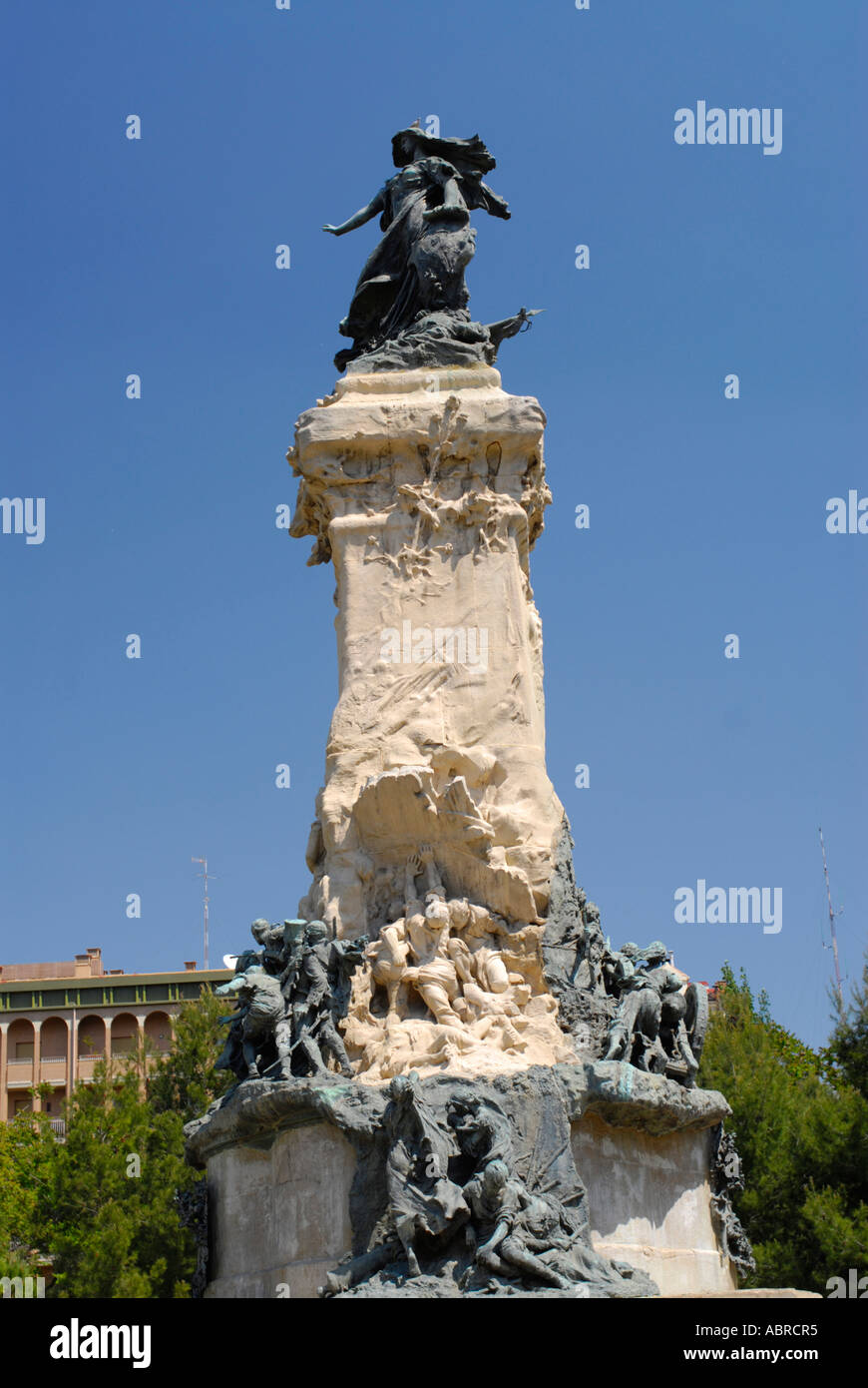 Plaza de los Sitios Zaragoza Spagna Foto Stock