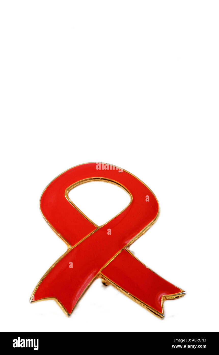 HIV AIDS Badge Sud Africa Foto Stock