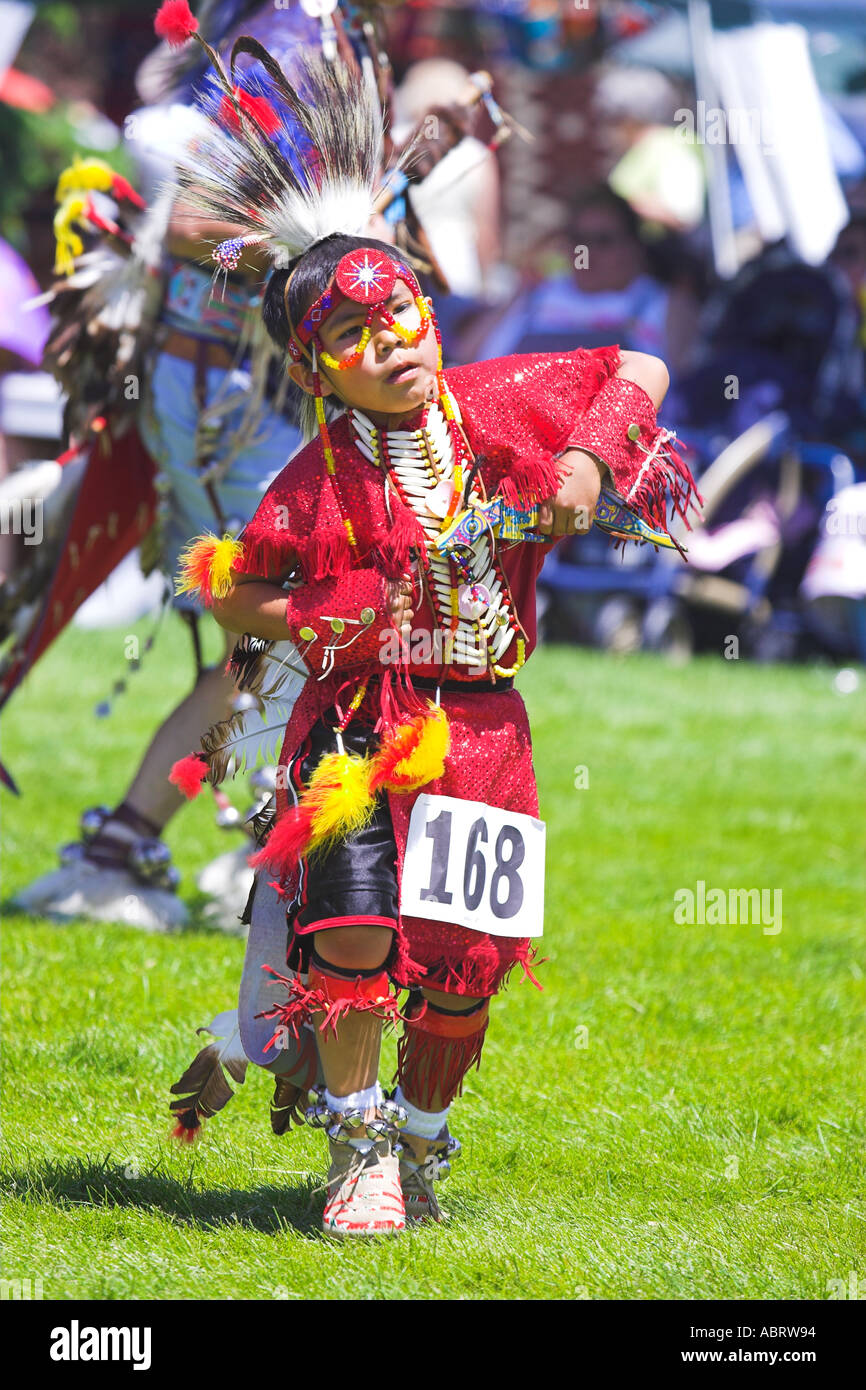 Native American Pow Wow in Wyoming Foto Stock