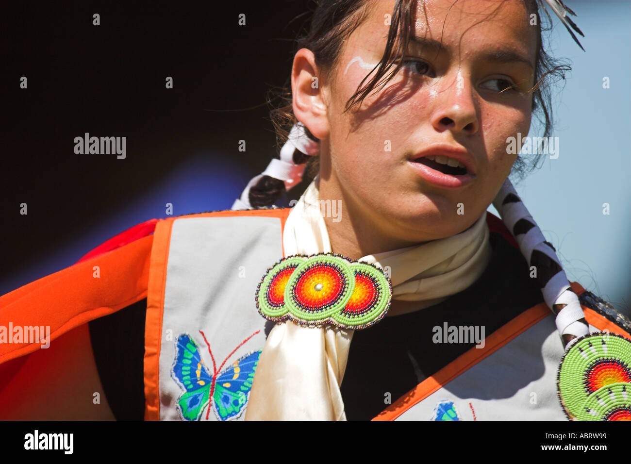 Native American Pow Wow in Wyoming Foto Stock