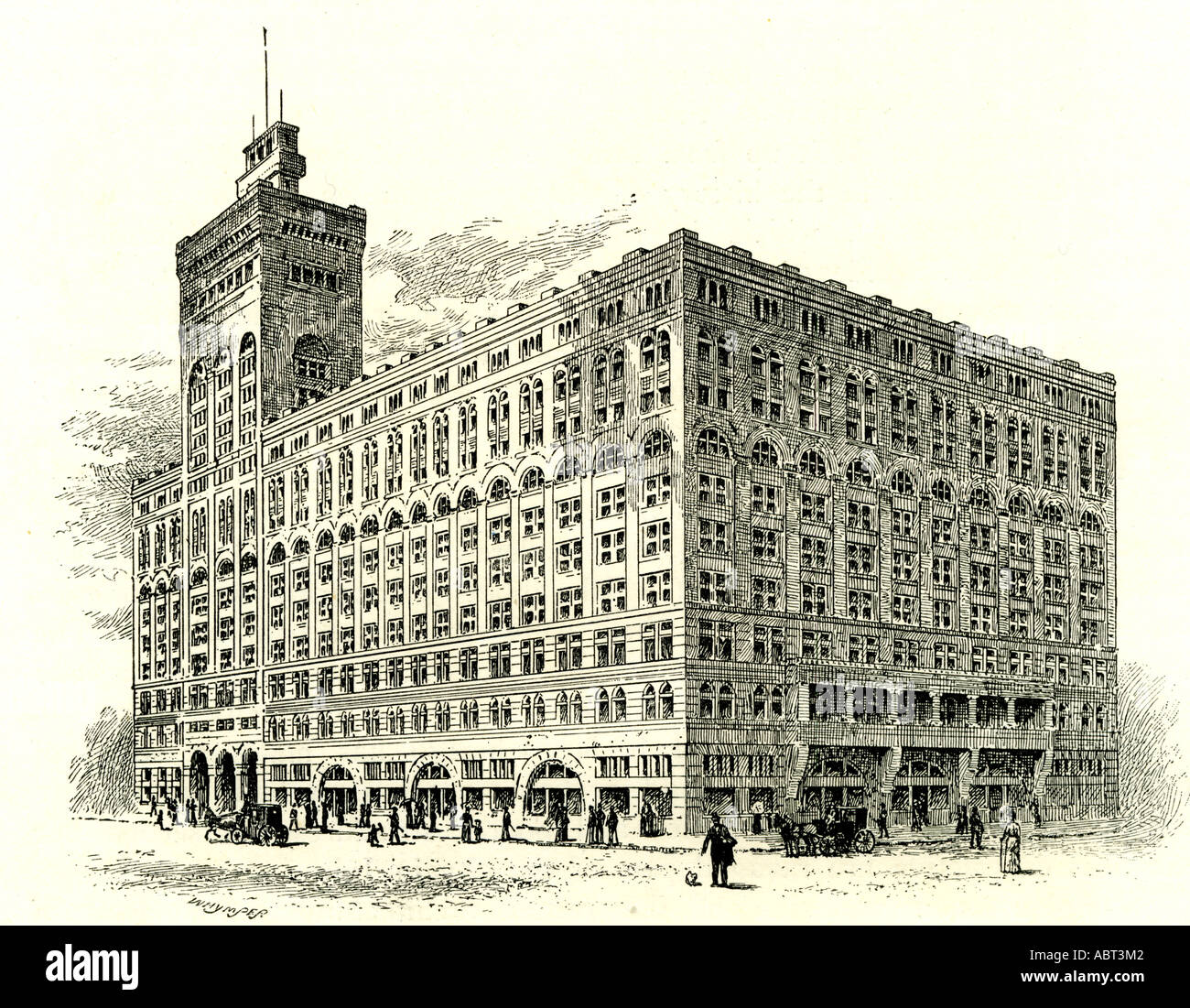 L' Auditorium Edificio, Chicago, USA, 1891 Foto Stock