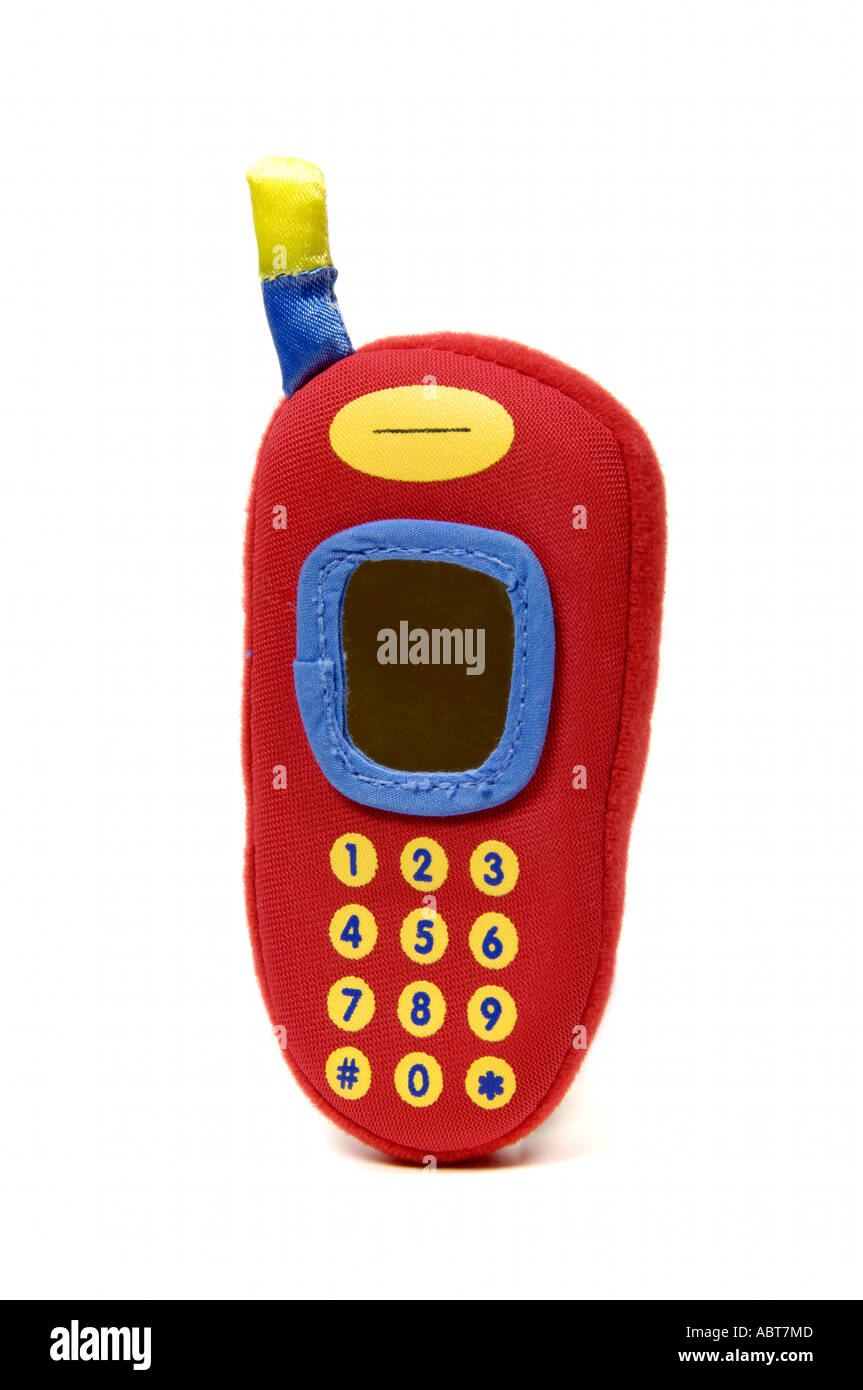 Telefono cellulare giocattolo morbido Foto Stock