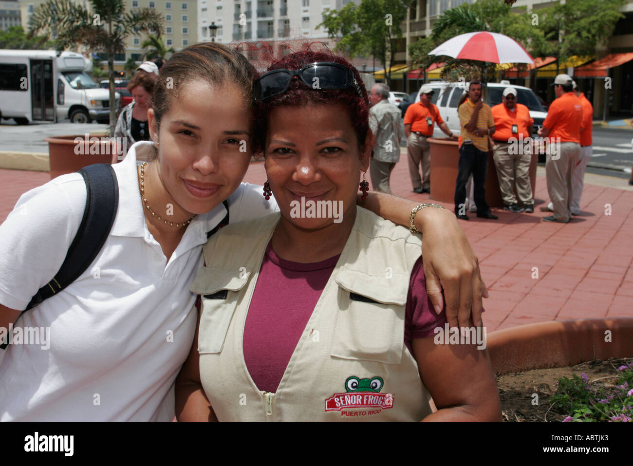 Portorico, Rican, Isola dei Caraibi, grandi Antille e Juan, capitale, porto delle navi da crociera, ispanici ispanici Latini Latini Latini, spagnolo Foto Stock