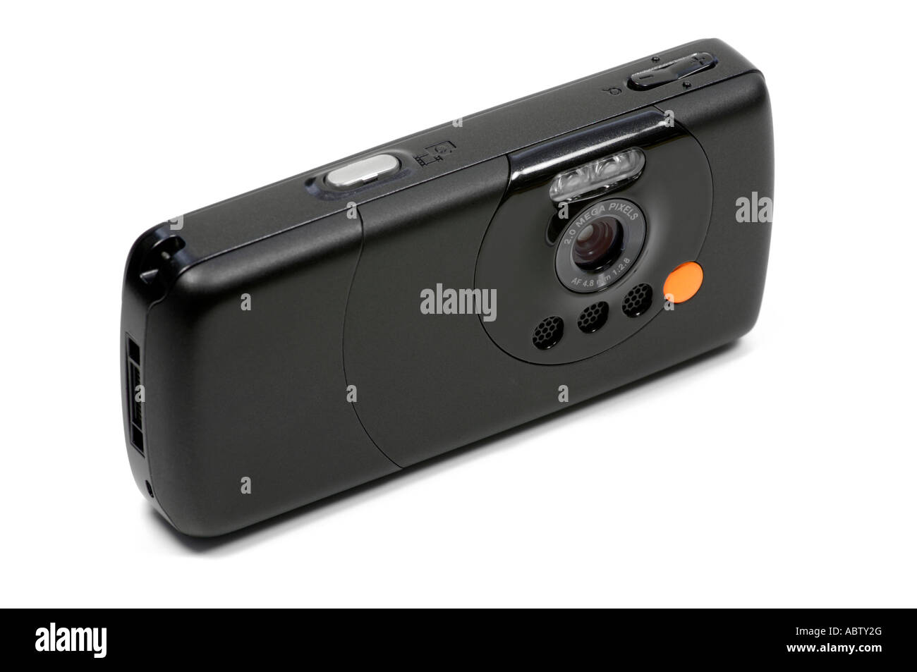 Telefono cellulare che mostra una fotocamera digitale Foto Stock