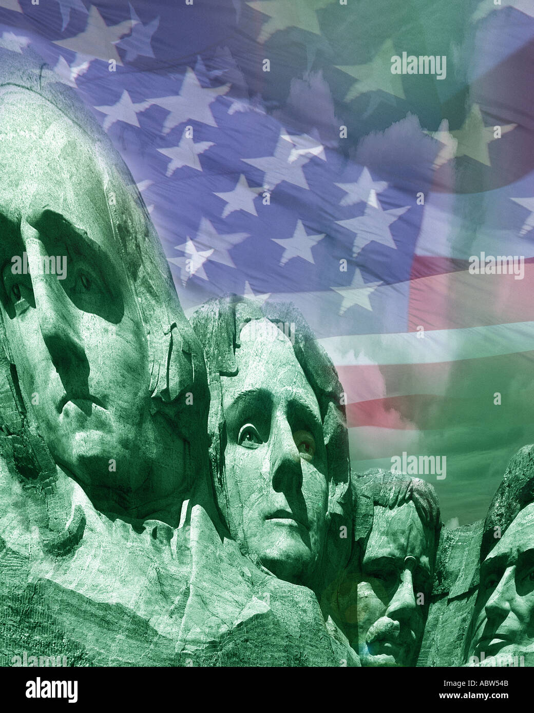 Stati Uniti d'America - AMERICANA: Mount Rushmore Foto Stock
