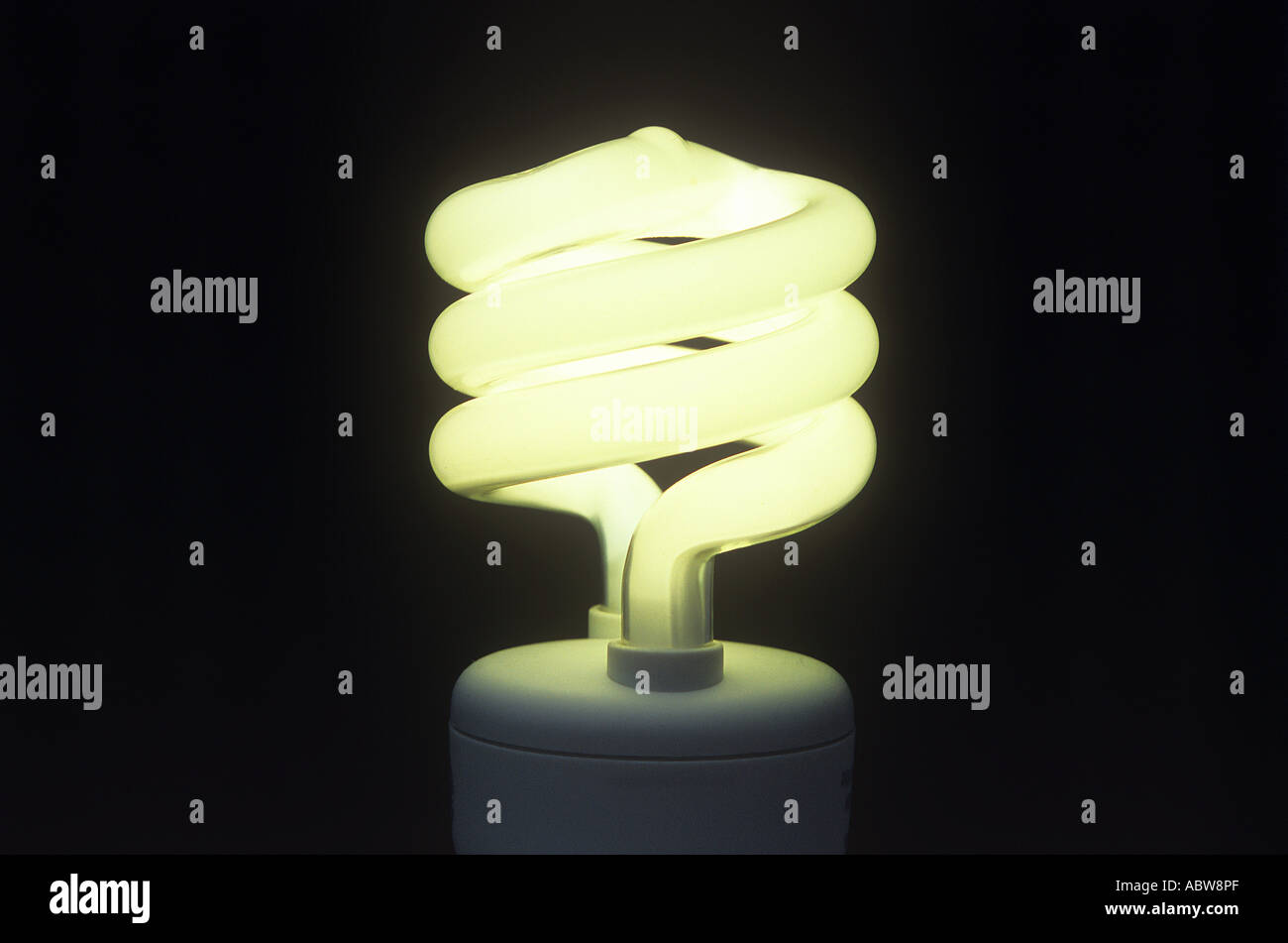 Lampadina a basso consumo energetico Foto Stock