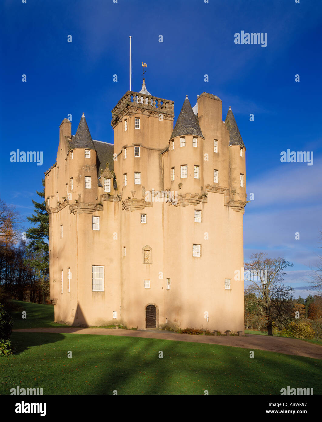 Castello di Craigievar, Aberdeenshire, Scotland, Regno Unito Foto Stock