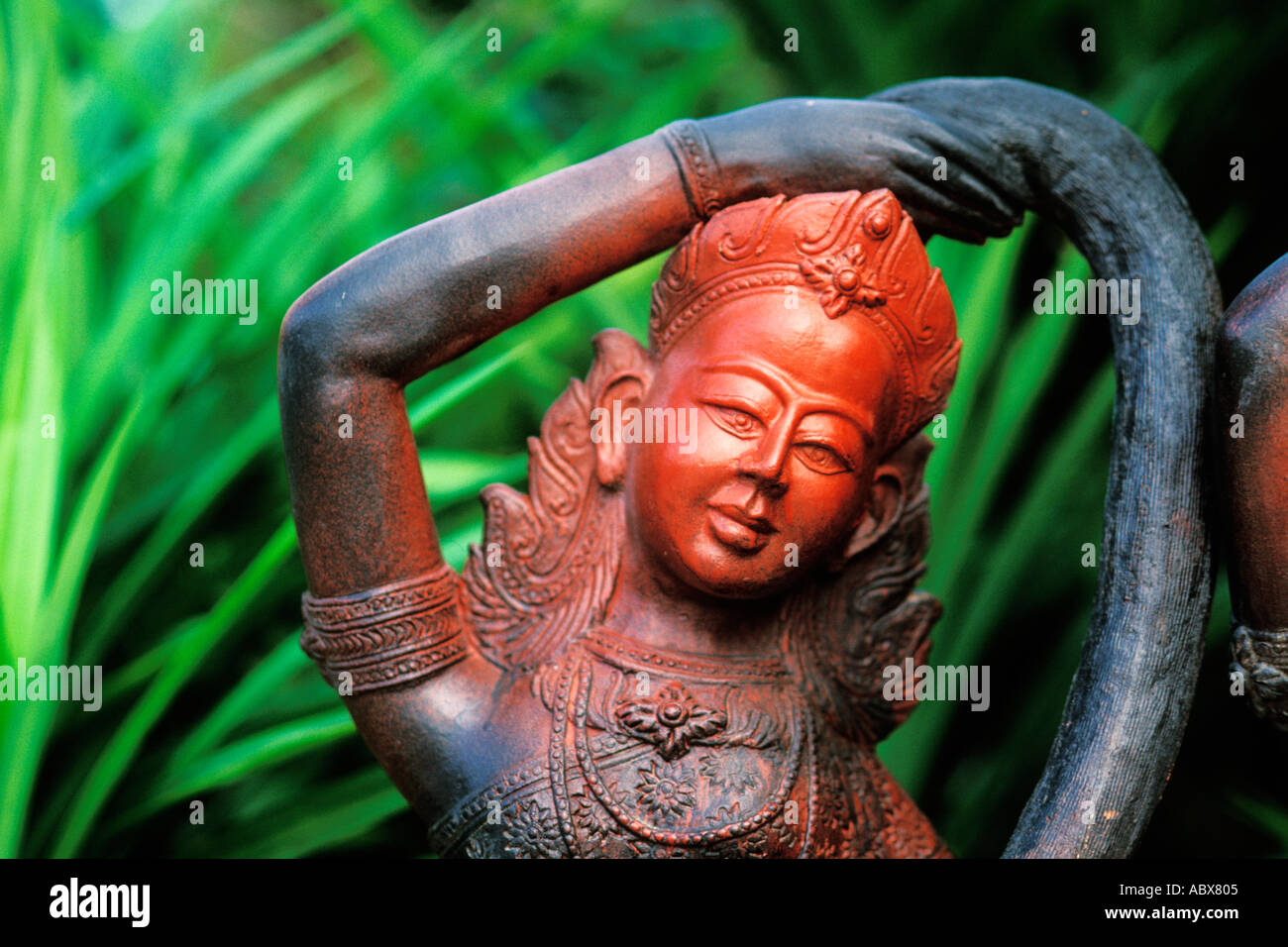 Arte Asiatica, Statua di apsara Foto Stock