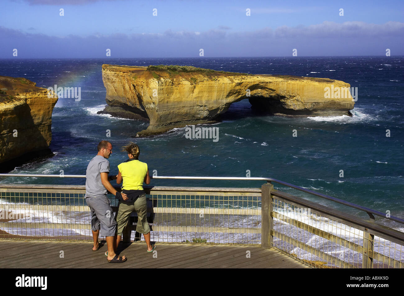 London Bridge Parco Nazionale di Port Campbell Great Ocean Road Victoria Australia Foto Stock