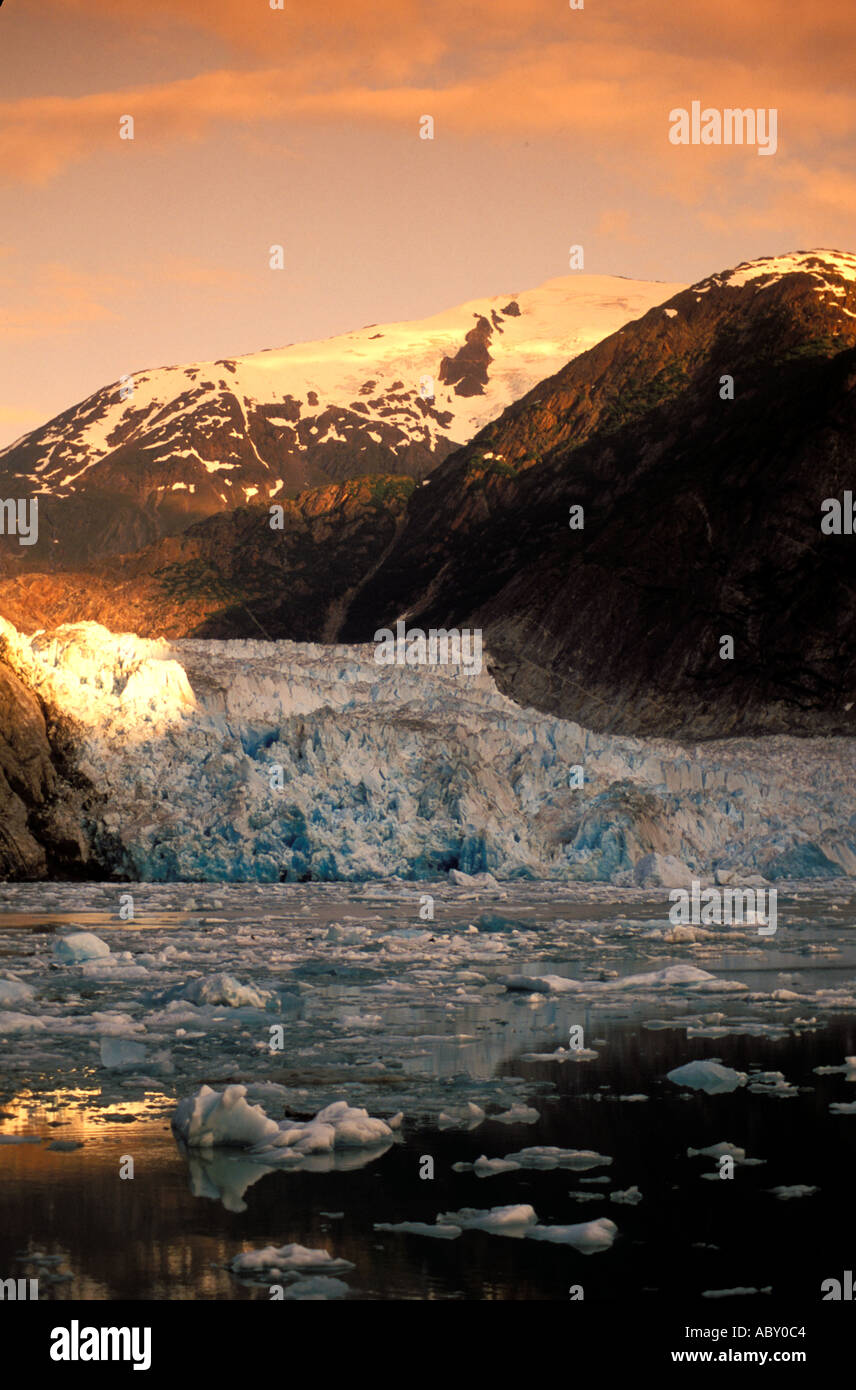 Sawyer Glacier in Tracy Arm Fjord Alaska AK Foto Stock
