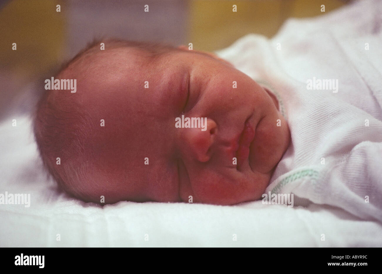 New Born Baby sleeping Foto Stock