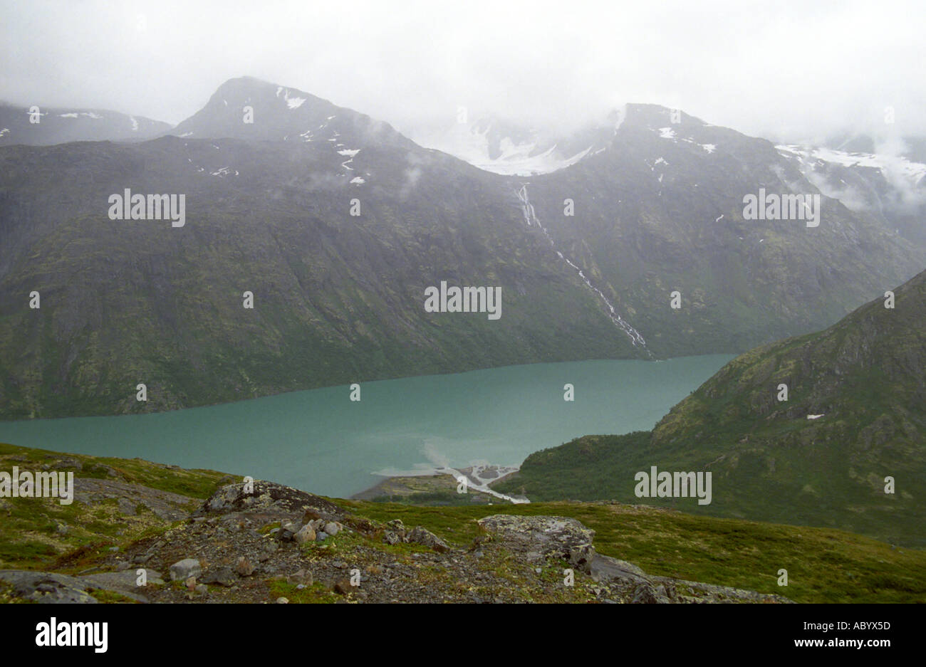 New Scenic 5 posti del lago Gjende nel Parco nazionale di Jotunheimen Norvegia Foto Stock