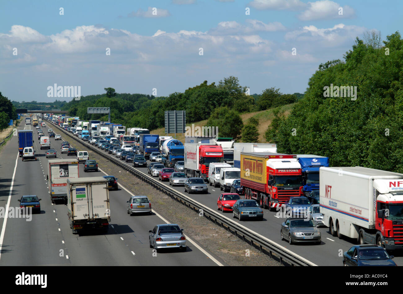 Traffico Autostradale Jam 07 Foto Stock