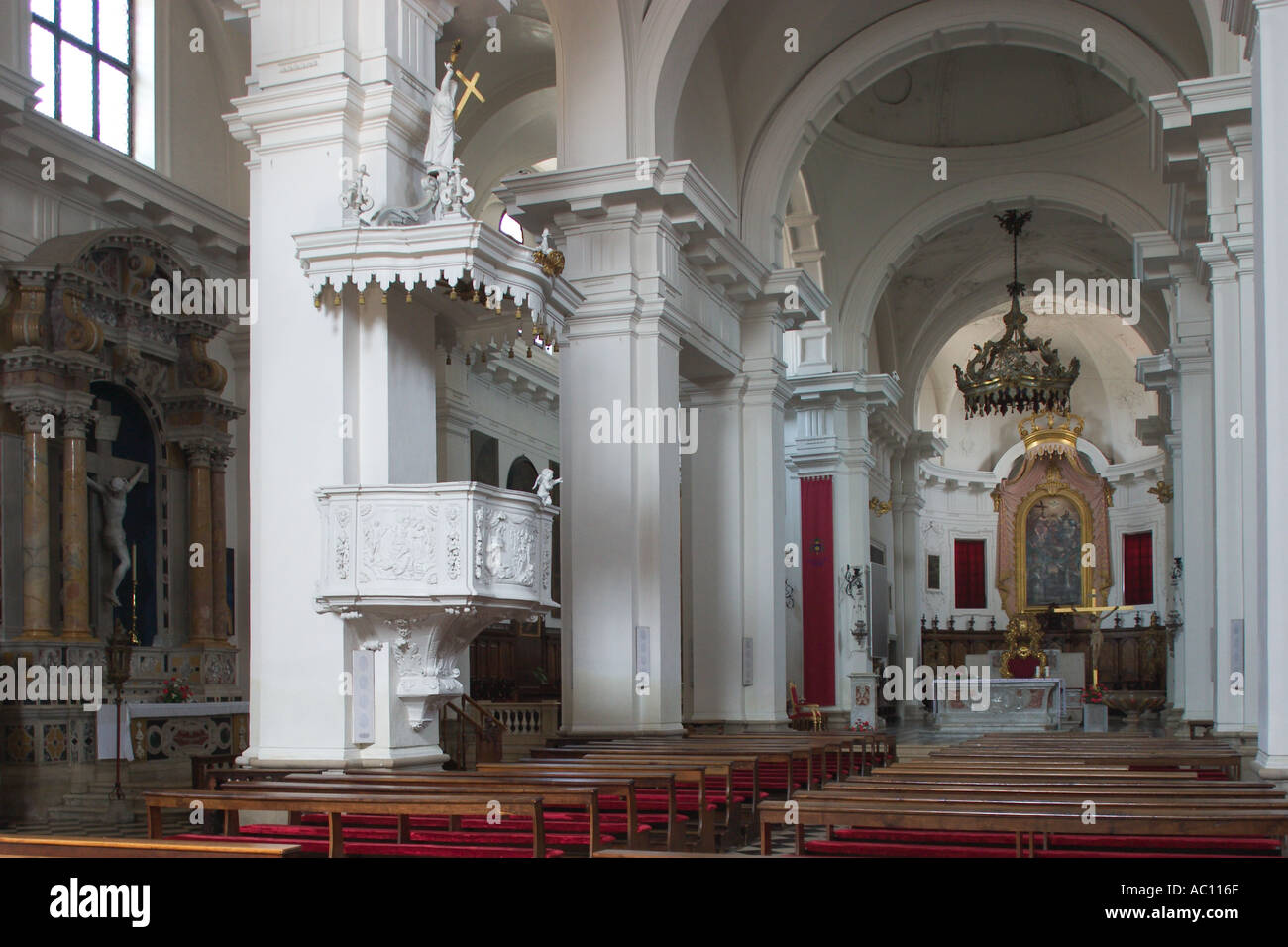 Cattedrale di Capodistria al litorale adriatico in Slovenia Foto Stock