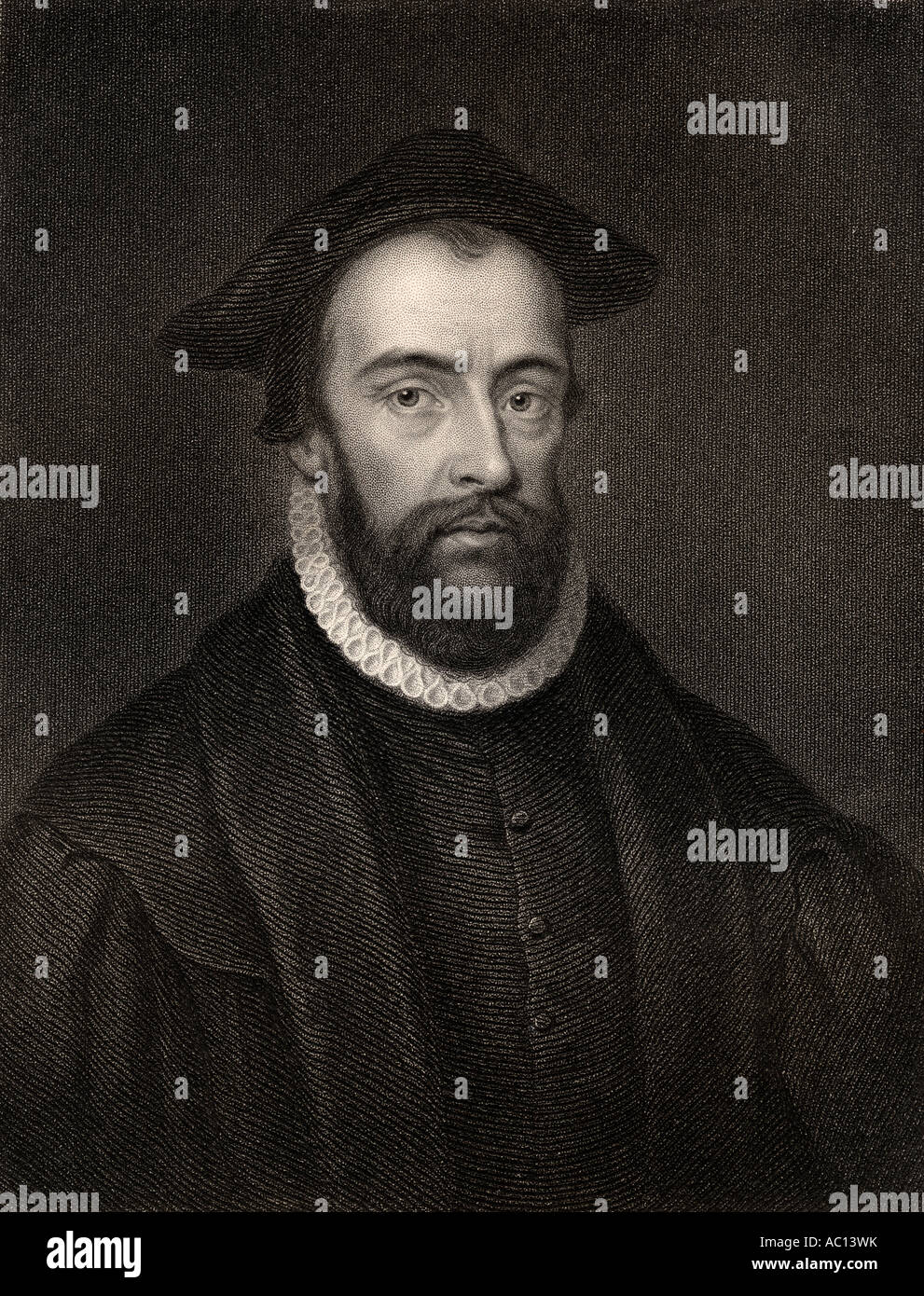 Rev. John Bradford, 1510 - 1555. Riformatore inglese e martire. Foto Stock