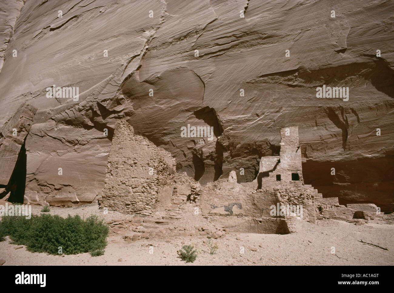 Indian insediamenti storici al Canyon De Chelly in Arizona USA Foto Stock