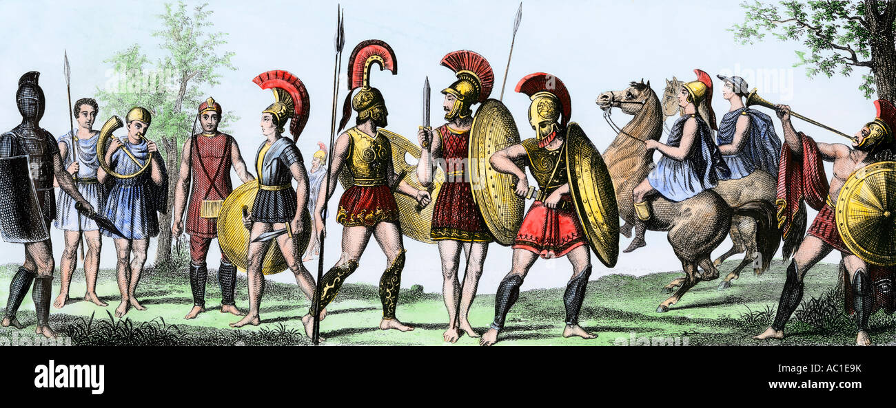 L antica grecia i soldati immagini e fotografie stock ad alta