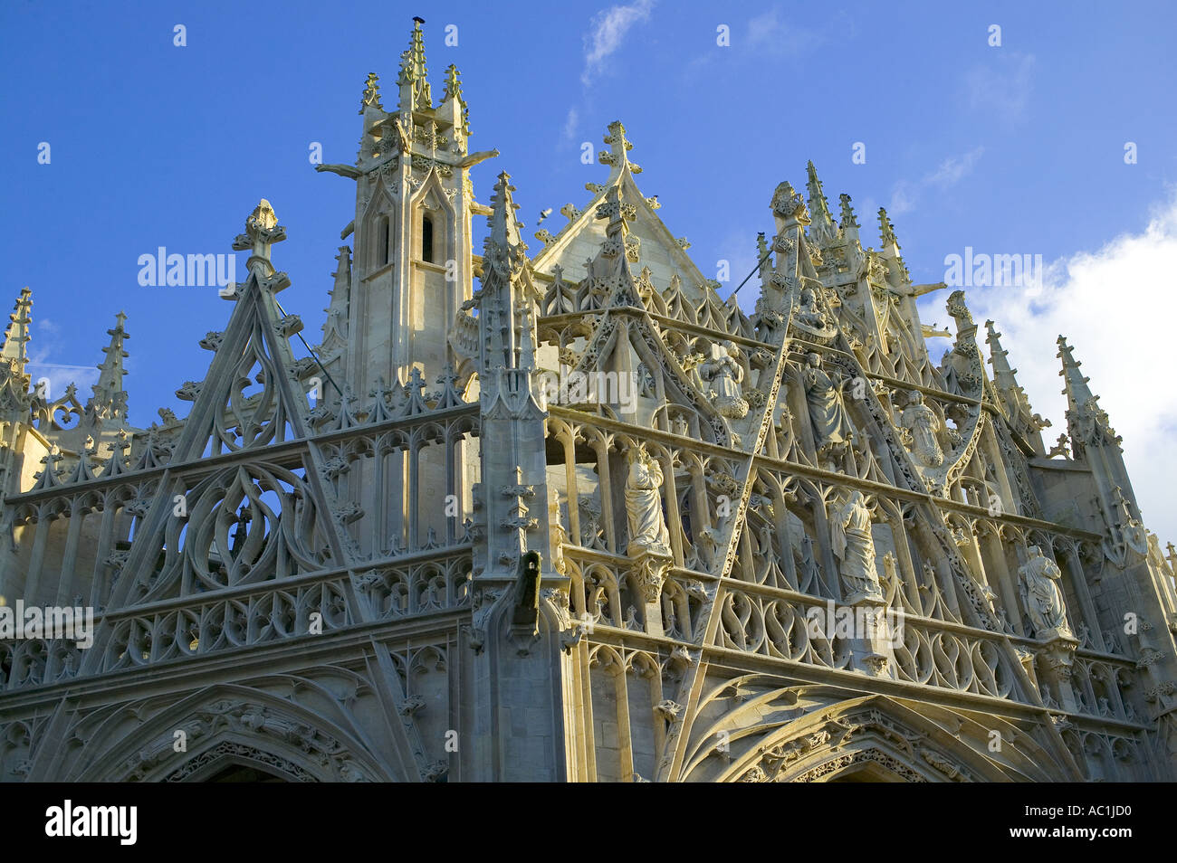 Basilica di Notre Dame d'Alençon, ALTO DI NOTRE-DAME chiesa gotica della Madonna costruita del XIV secolo ORNE ALENCON Normandia Francia Europa Foto Stock