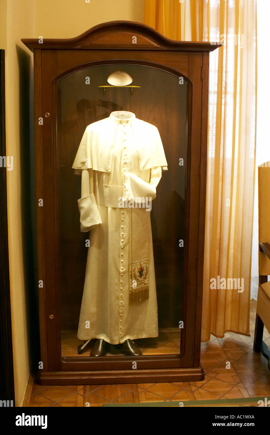 Kalwaria Zebrzydowska, il più antico Calvario in Polonia. La camera del Papa Giovanni Paolo II Foto Stock