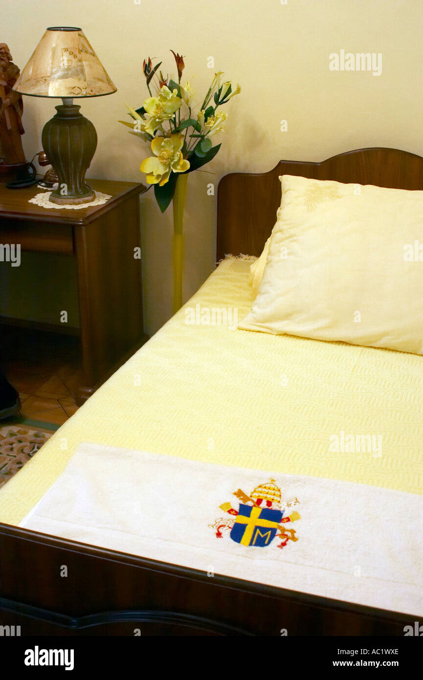 Kalwaria Zebrzydowska, il più antico Calvario in Polonia. La camera del Papa Giovanni Paolo II Foto Stock