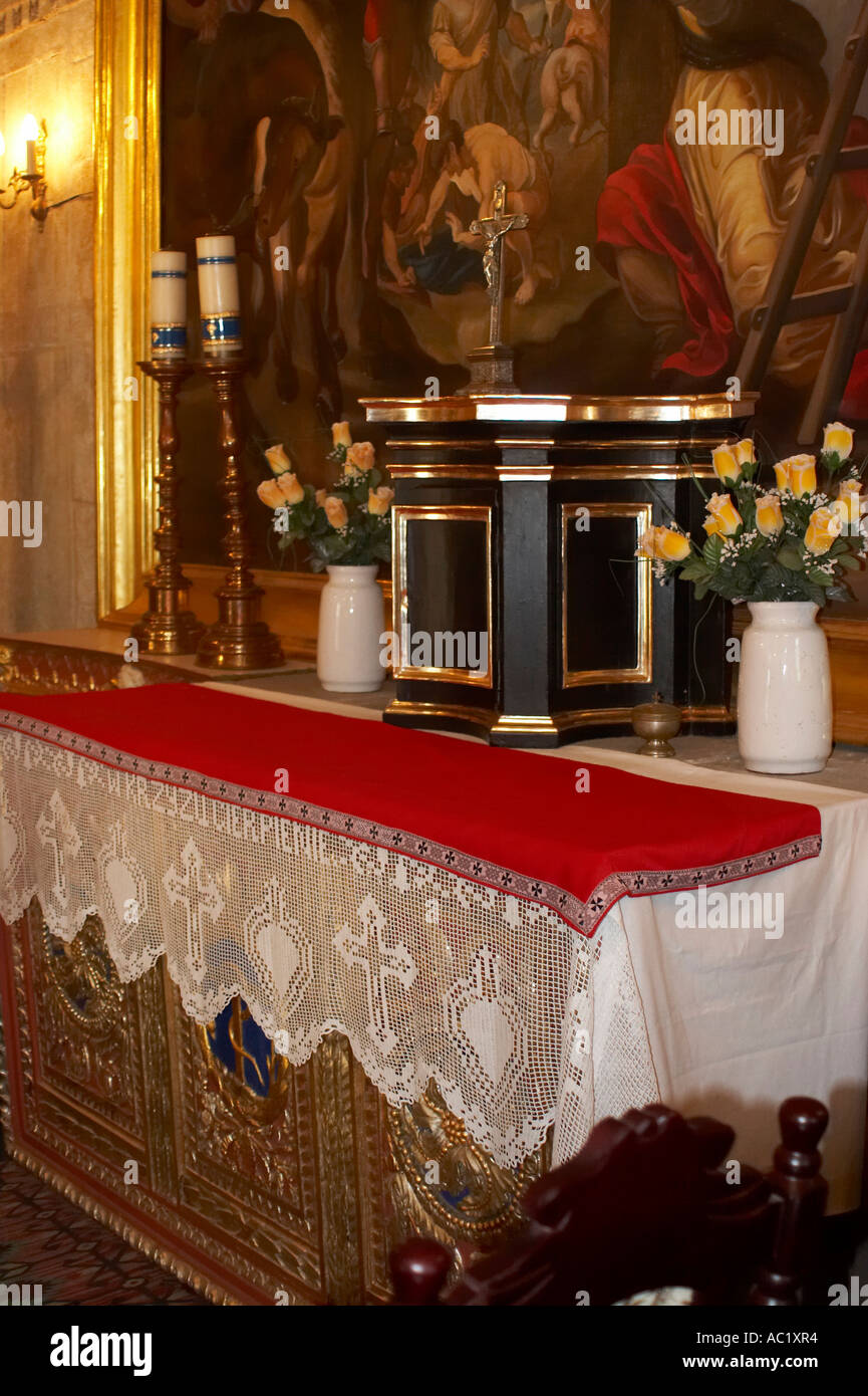 Kalwaria Zebrzydowska, il più antico Calvario in Polonia. Altare della Cappella Foto Stock