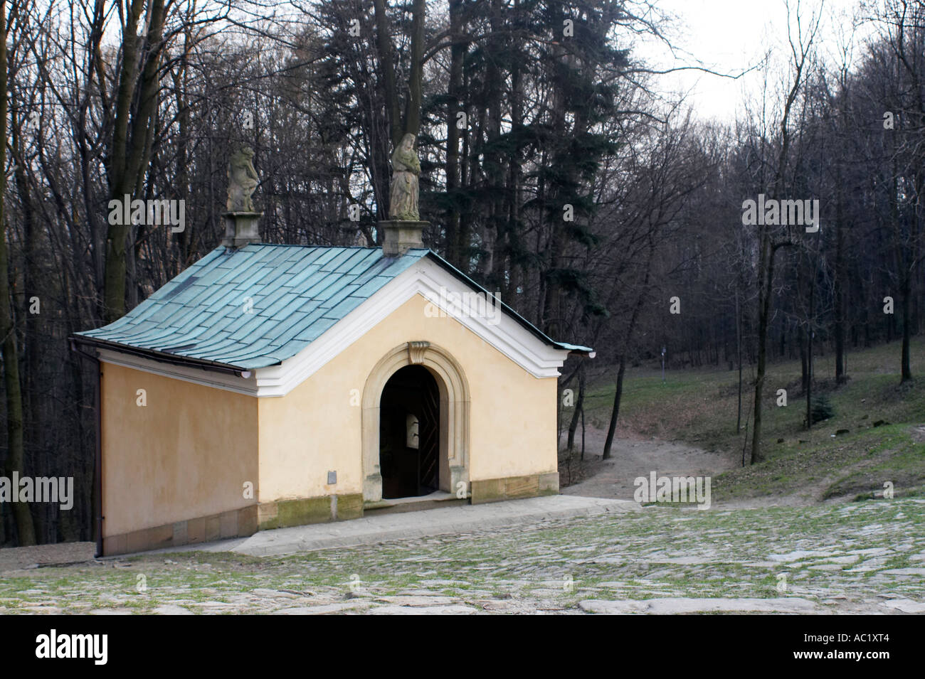 Kalwaria Zebrzydowska, il più antico Calvario in Polonia. Cappella Foto Stock