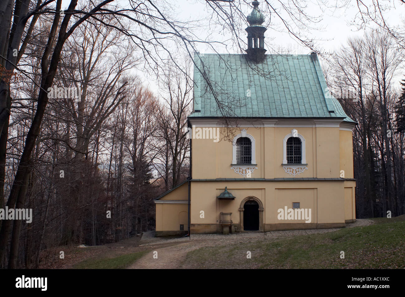 Kalwaria Zebrzydowska, il più antico Calvario in Polonia. Cappella Foto Stock