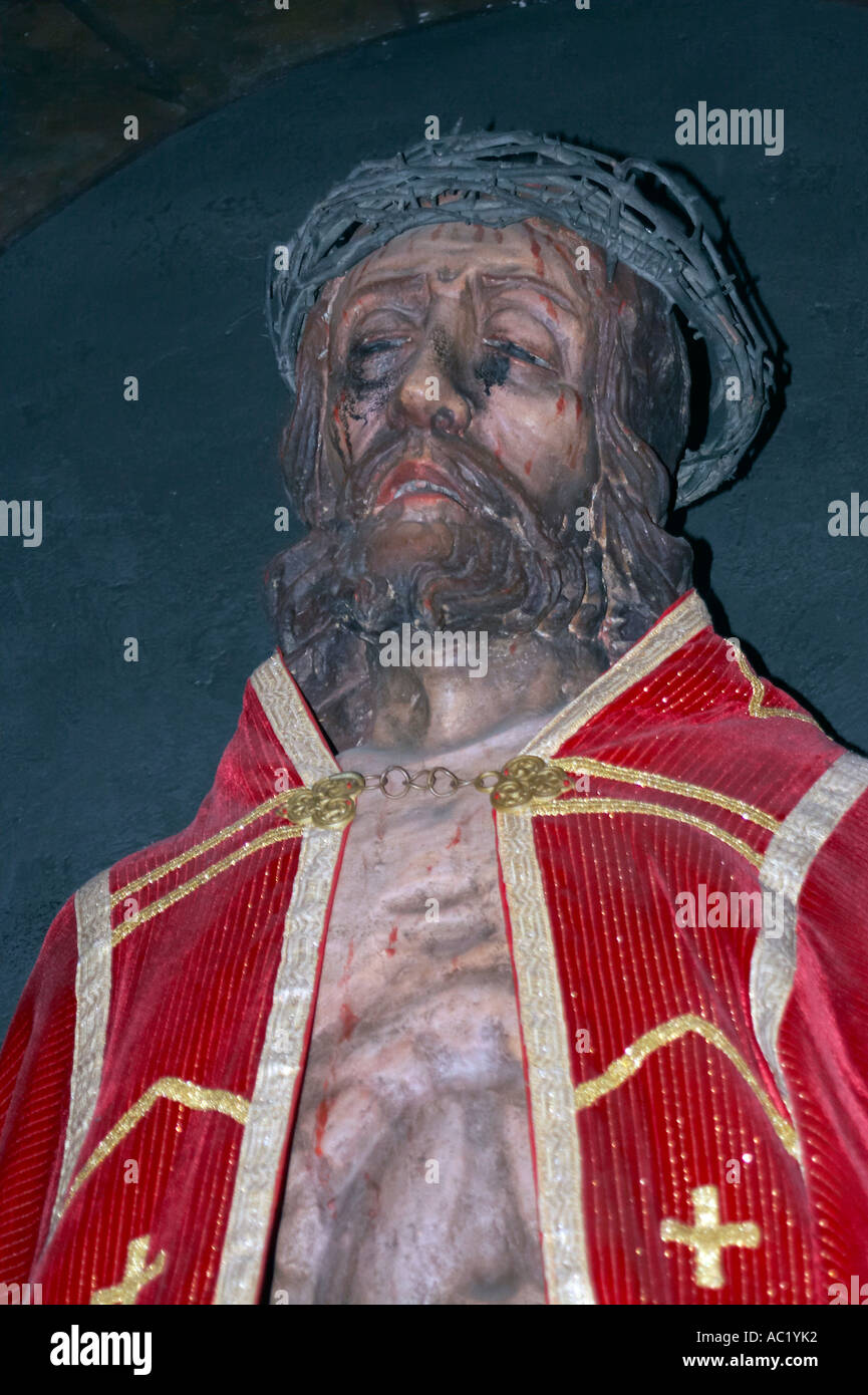 Kalwaria Zebrzydowska, il più antico Calvario in Polonia. Christus. Foto Stock