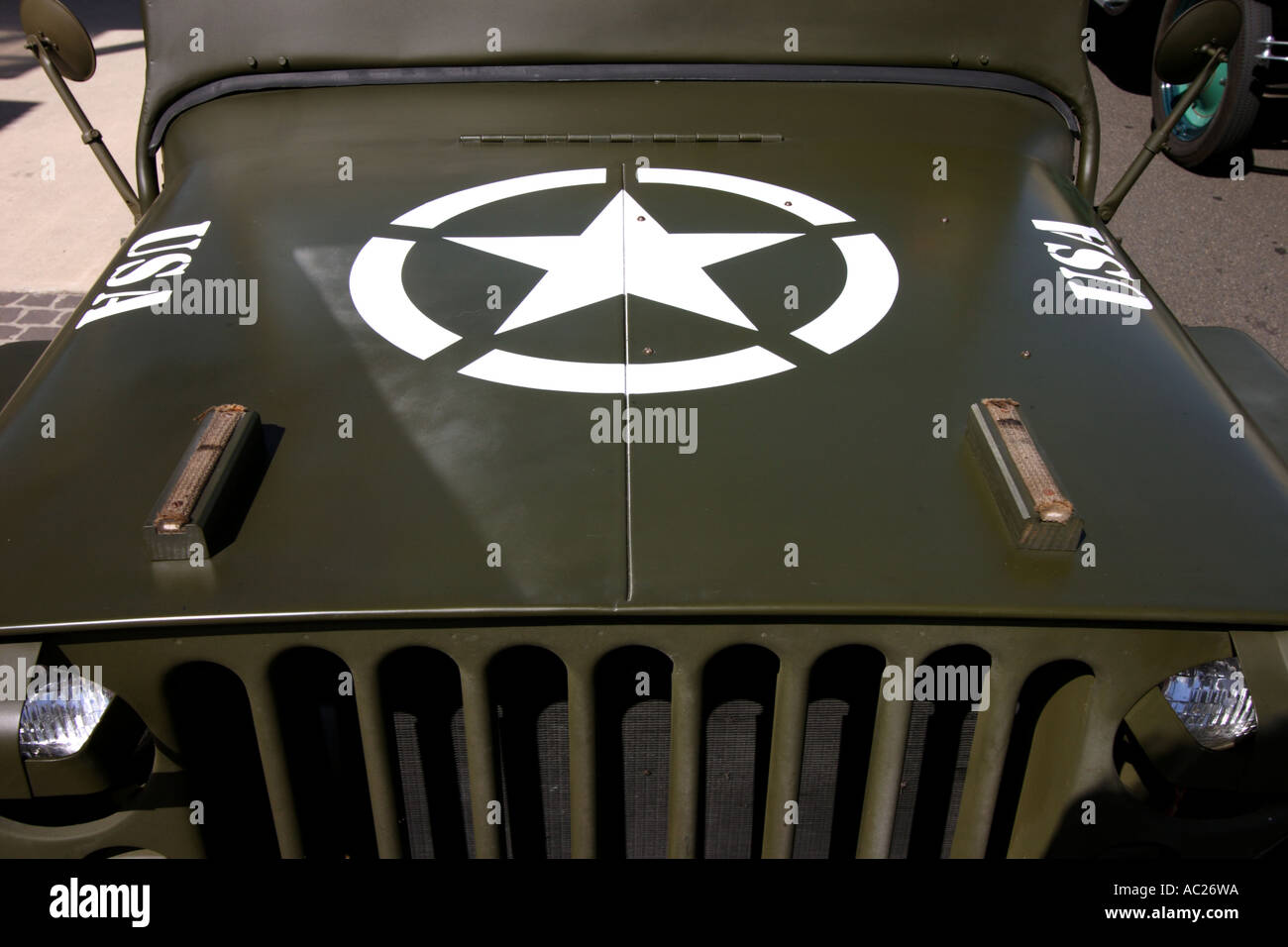 Stelle pentagono esercito americano JEEP BAPDB ORIZZONTALE7691 Foto Stock