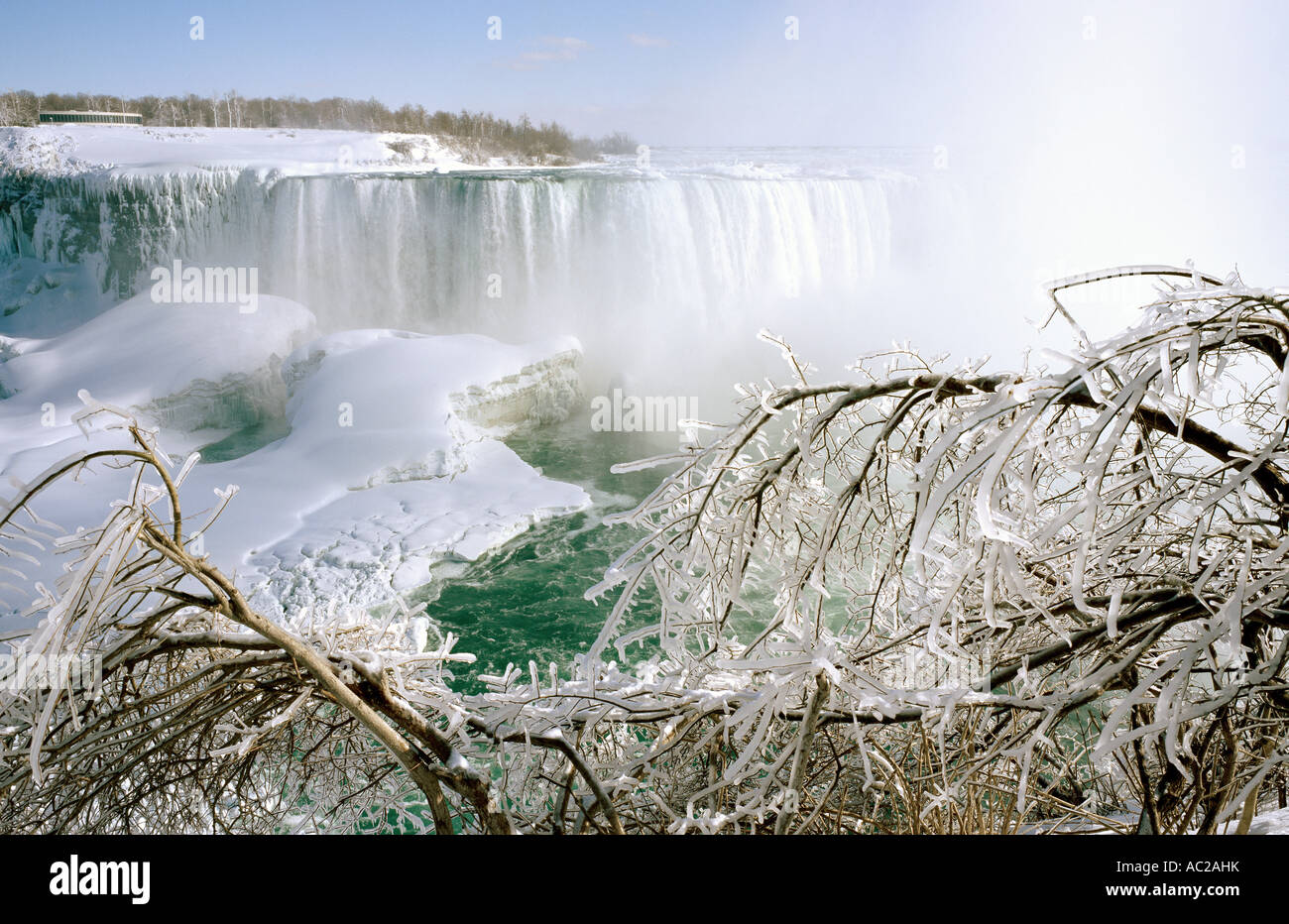 Niagara Falls - Canada - Tempesta di ghiaccio - inverno Foto Stock
