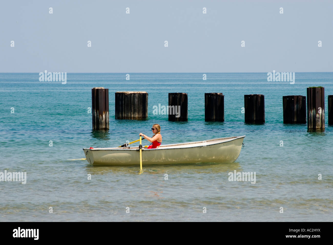 Bagnino Canottaggio Foto Stock