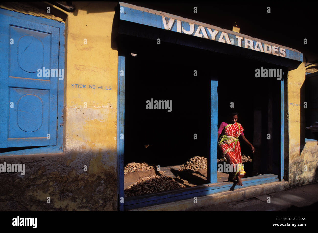 India, Cochin, magazzino Spice Foto Stock