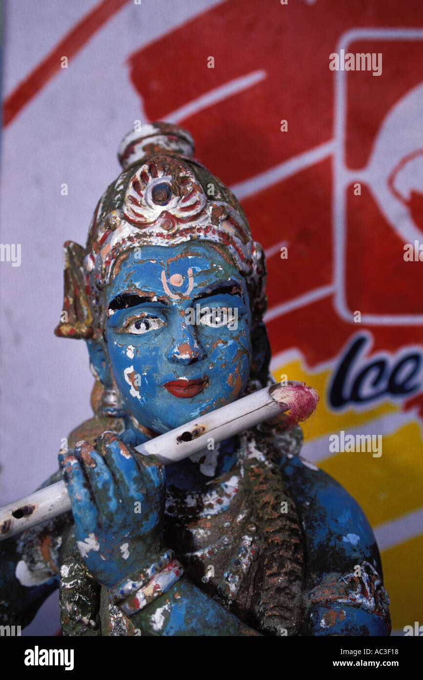 L'arte religiosa, Statua di Krishna Foto Stock