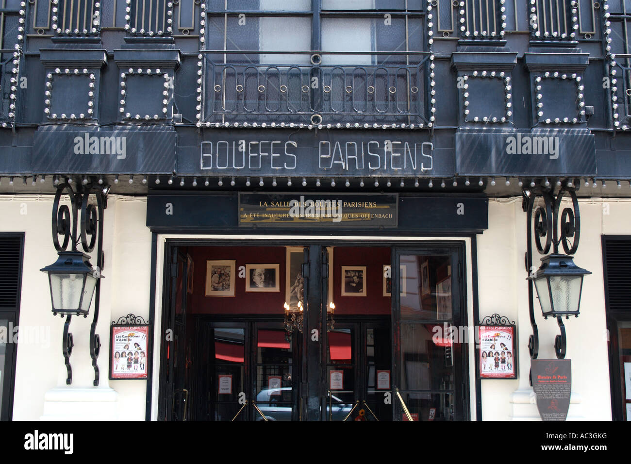 Teatro de Bouffes Parisiens, Parigi, Francia Foto Stock